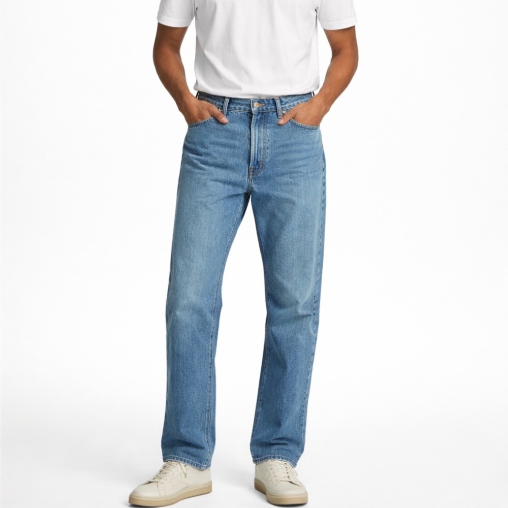 Vtg Polo Ralph Lauren Mens Straight Leg Jeans 34x34 USA Western Classic Casual